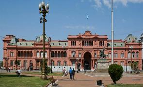 Foto da Casa Rosada, sede do governo da Argentina