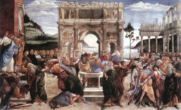 Castigo dos Rebeldes, obra de Botticelli Castigo dos Rebeldes, obra de Botticelli