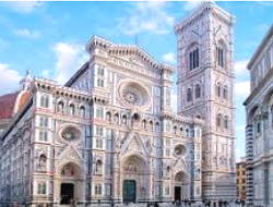 Foto da catedral gótica de Santa Maria del Fiore, na Florença, Itália