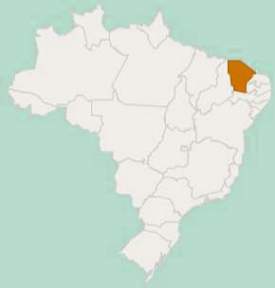 Localização geográfica do Ceará no Brasil