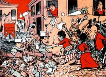 Revolta da Vacina Charge sobre a revolta da vacina