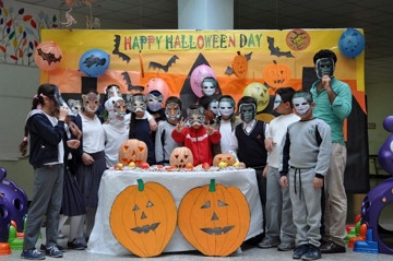 Comemoração do Halloween Comemoração do Halloween numa escola dos Estados Unidos