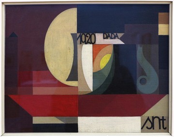Composição Dada Pintura com presença de figuras geométricas