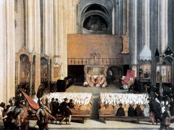 Concílio de Trento Pintura de uma sessão do Concílio de Trento