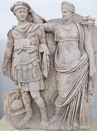 Imperador Nero sendo coroado por sua mãe, Agripina (ano 54)