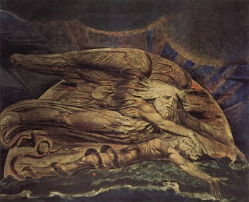 A criação de Adão Pintura A criação de Adão de William Blake