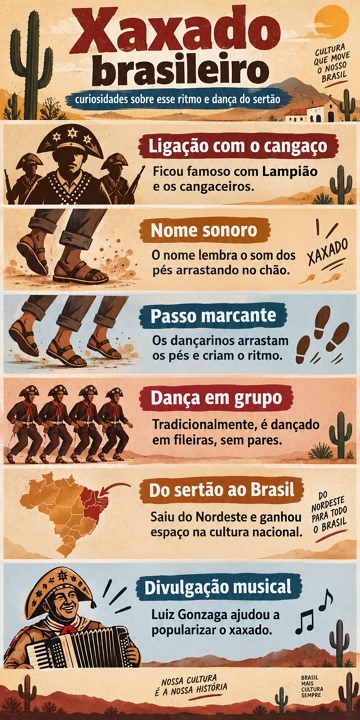 Infogr&aacute;fico sobre o Xaxado