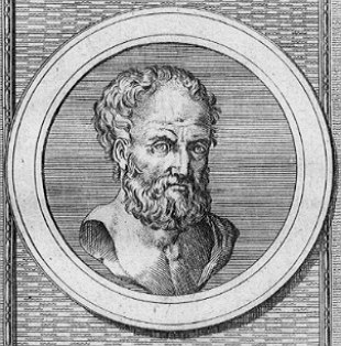Ilustração do filósofo de Diogenes de Apolônia
