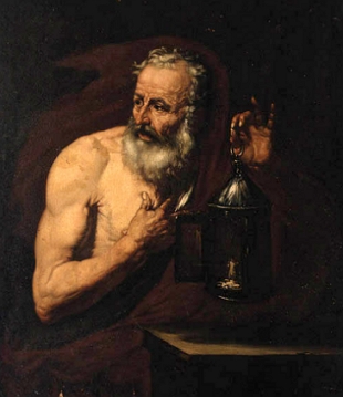 Retrato pintado de Diógenes de Sinope