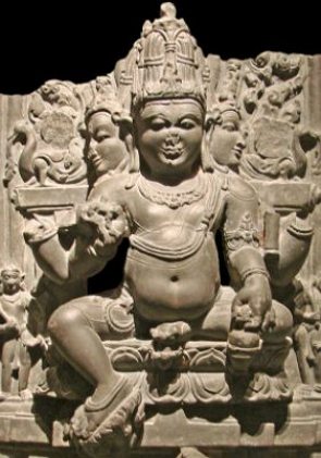 Escultura de Brahma, divindade do hinduísmo