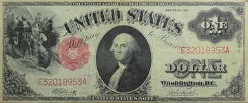 Nota de 1 dólar de 1917 Nota de 1 dólar de 1917