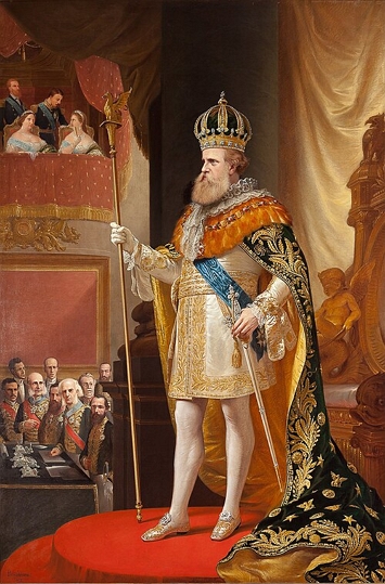 Dom Pedro II Pintura de Dom Pedro II em pé