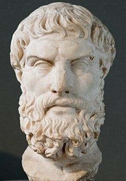 Busto do filósofo Epicuro