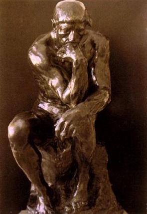 Escultura o Pensador de Rodin
