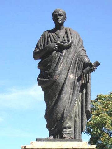 Estátua de Sêneca na cidade de Córdoba Estátua de Sêneca na cidade de Córdoba