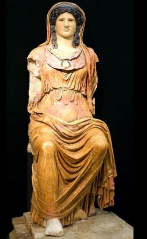 Estátua da deusa romana Minerva