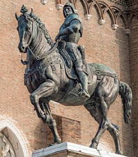 Estátua equestre a Bartolomeo Colleoni, obra de Verrocchio