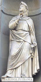 Estátua do poeta Petrarca