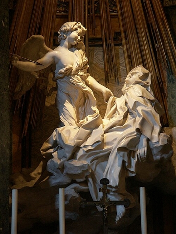 &Ecirc;xtase de Santa Teresa (1647-1652), escultura de Lorenzo Bernini
