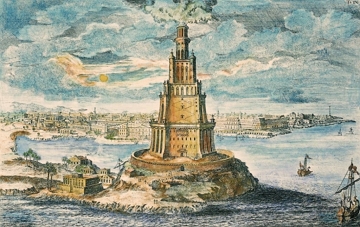 Farol de Alexandria: a sétima maravilha do Mundo Antigo Farol de Alexandria: a sétima maravilha do Mundo Antigo (desenho de Fischer von Erlach)