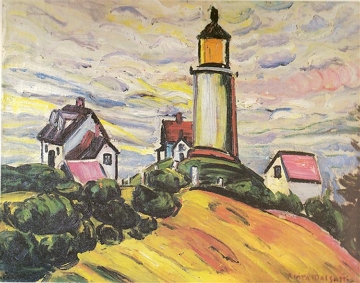 O farol, obra de Anita Malfatti O farol (1915), obra do período expressionista de Anita Malfatti