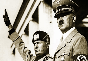 Foto de Hitler e Mussolini