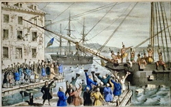 Boston Tea Party (Festa do Chá de Boston): protesto dos colonos americanos contra o governo britânico