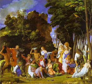 A festa dos deuses, obra de Giovanni Bellini