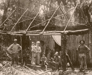 Foto de imigrantes alem&atilde;es no Rio Grande do Sul