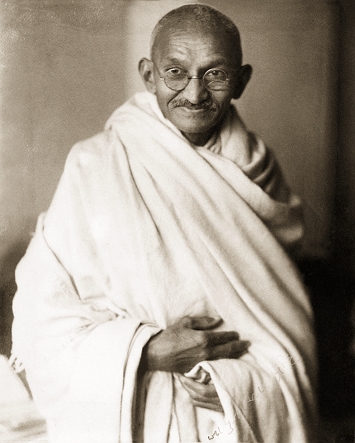 Mahatma Gandhi, l&iacute;der indiano