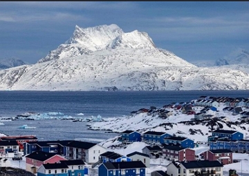 Groenlândia Foto da Groenlândia mostrando icebergs