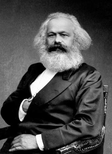 Karl Marx Fotografia de Karl Marx sentado