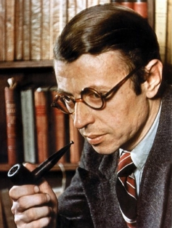 Foto do fil&oacute;sofo Sartre