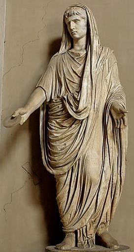 Escultura romana antiga O gênio de Augusto