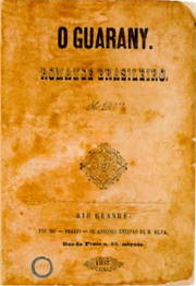 Capa da primeira edição de O Guarani de Jose de Alencar.