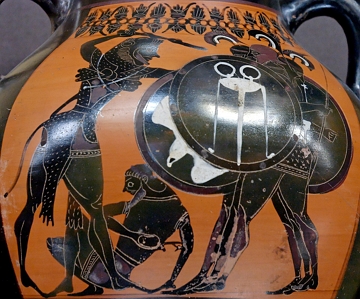 Hércules contra o gigante Gerião Hércules lutando contra o gigante Gerião