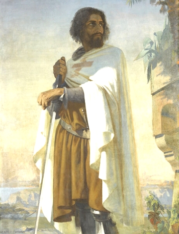 Hugo de Payens Pintura retratando Hugo de Payens