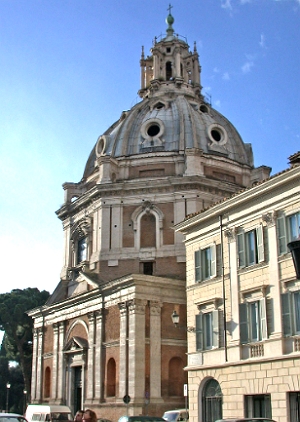 Foto de uma igreja renascentista em Roma