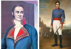 Yegros e Caballero, líderes da Revolução de Maio de 1811
