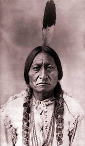 Foto do índio Touro Sentado, líder dos sioux