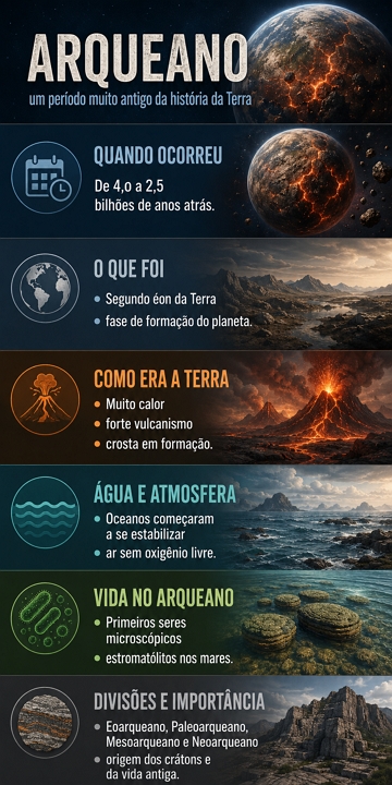 Infográfico sobre o Arqueano Infográfico sobre o Arqueano