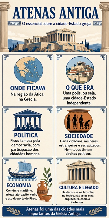 Infográfico sobre Atenas Antiga Infográfico sobre Atenas Antiga