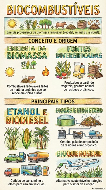 Infográfico sobre Biocombustíveis com exemplos Infográfico sobre Biocombustíveis com exemplos