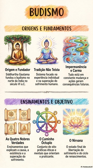 Infográfico sobre o budismo Infográfico sobre o budismo