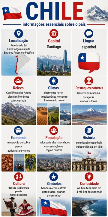 Infogr&aacute;fico sobre o Chile