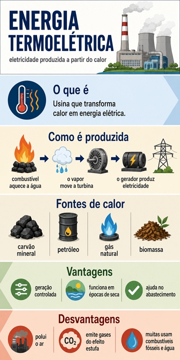 Infográfico sobre Energia Termoelétrica Infográfico sobre Energia Termoelétrica
