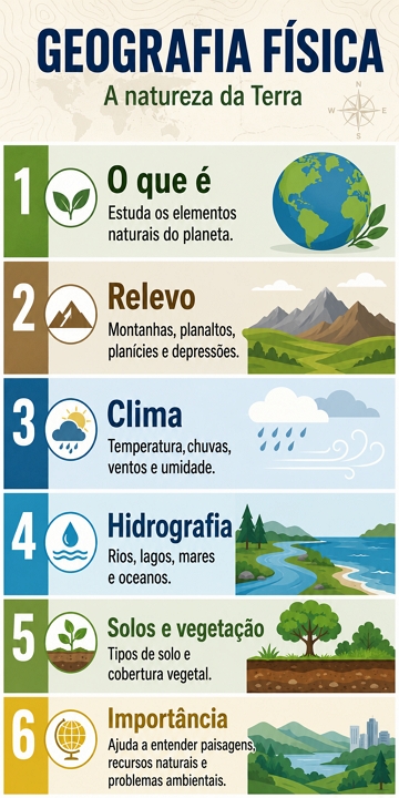 Infogr&aacute;fico sobre Geografia F&iacute;sica