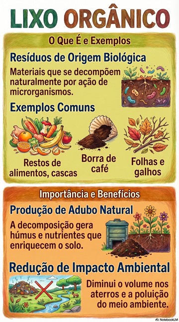 Infográfico sobre Lixo Orgânico Infográfico sobre Lixo Orgânico