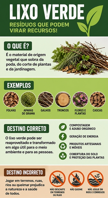 Infogr&aacute;fico sobre o lixo verde