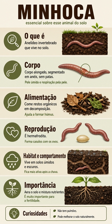 Infogr&aacute;fico sobre a Minhoca